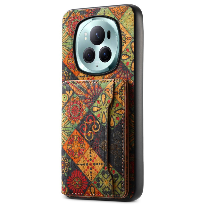 Coque Honor Magic 6 Pro Porte-Carte Design Floral