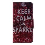 Housse Samsung Galaxy A6 Keep Calm and Sparkle