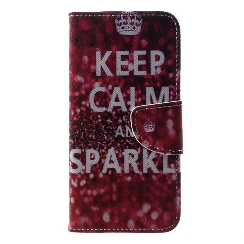 Housse Samsung Galaxy A6 Keep Calm and Sparkle