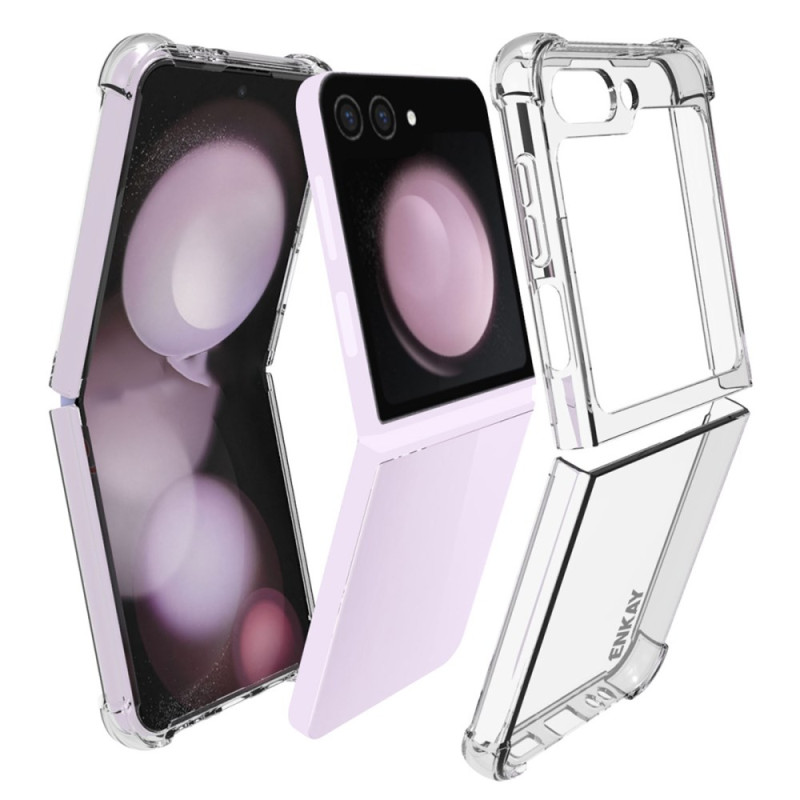 Coque  Samsung Galaxy Z Flip 6 Transparente Coins Renforcés ENKAY