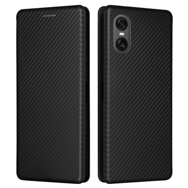 Flip Cover Sony Xperia 10 VI Fibre Carbone