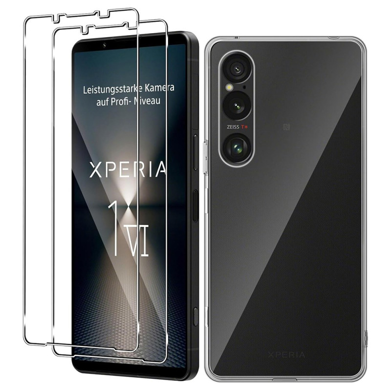 Coque Sony Xperia 1 VI 2 Films en Verre Trempé