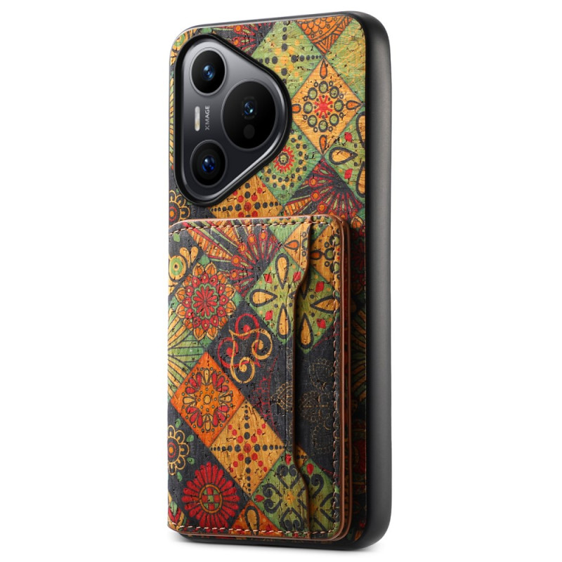 Coque Huawei Pura 70 Porte-Cartes Florale