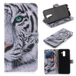 Housse Samsung Galaxy A6 Plus Face de Tigre