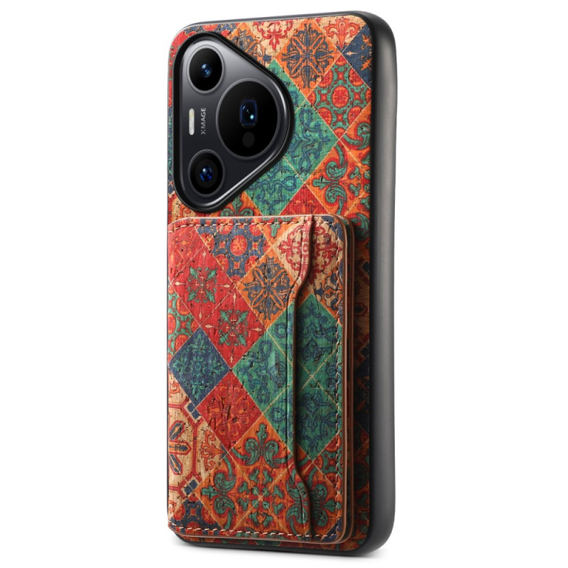 Coque Huawei Pura 70 Pro Porte-Cartes Motif Floral