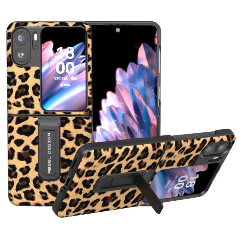 Coque Oppo Find N2 Flip Style Léopard ABEEL