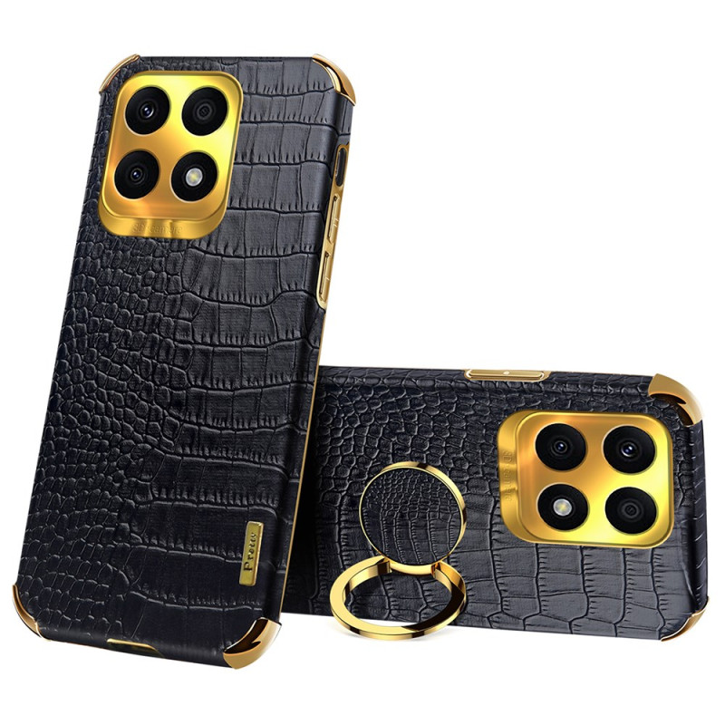 Coque Honor X8a Style Crocodile Anneau-Support