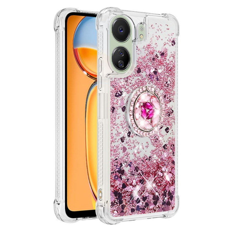 Coque  Xiaomi Redmi 13C 4G/5G/Poco C65 Anneau-Support Paillettes