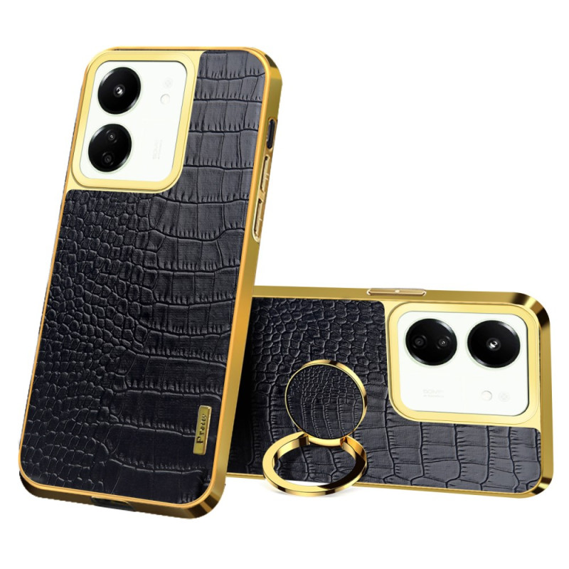 Coque Xiaomi Redmi 13C 5G Annneau-Support Style crocodile