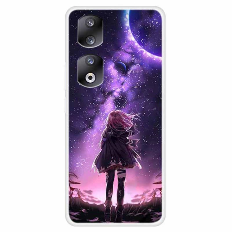 Coque Honor 90 Pro Étoiles et Fille