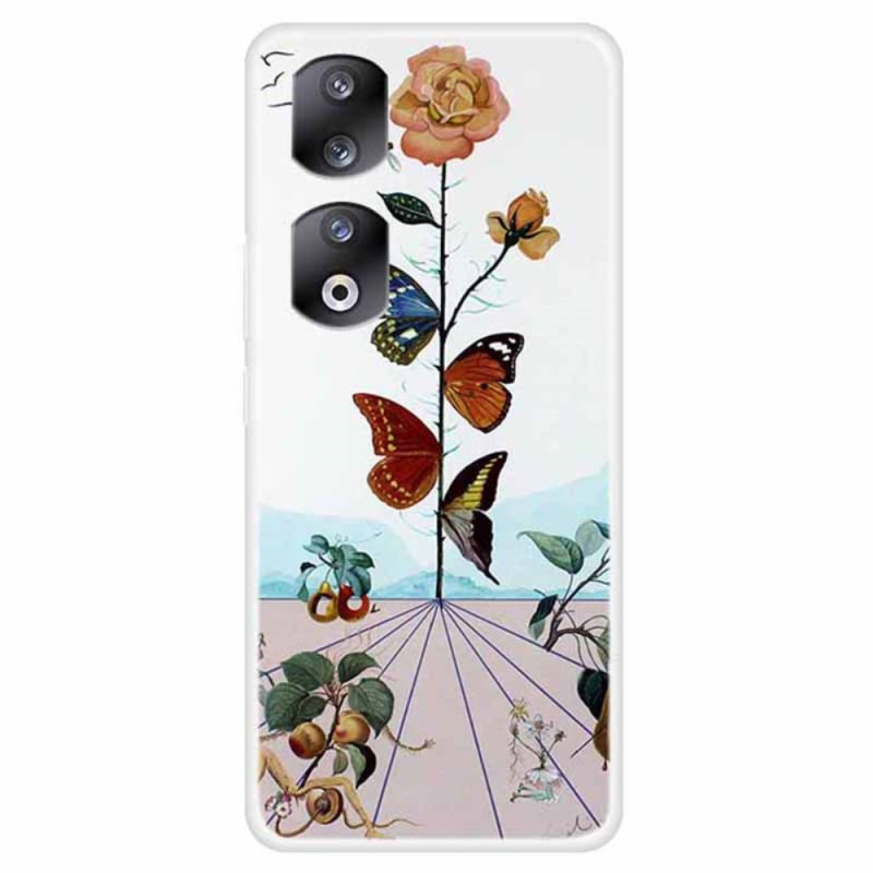 Coque Honor 90 Pro Fleur de papillon