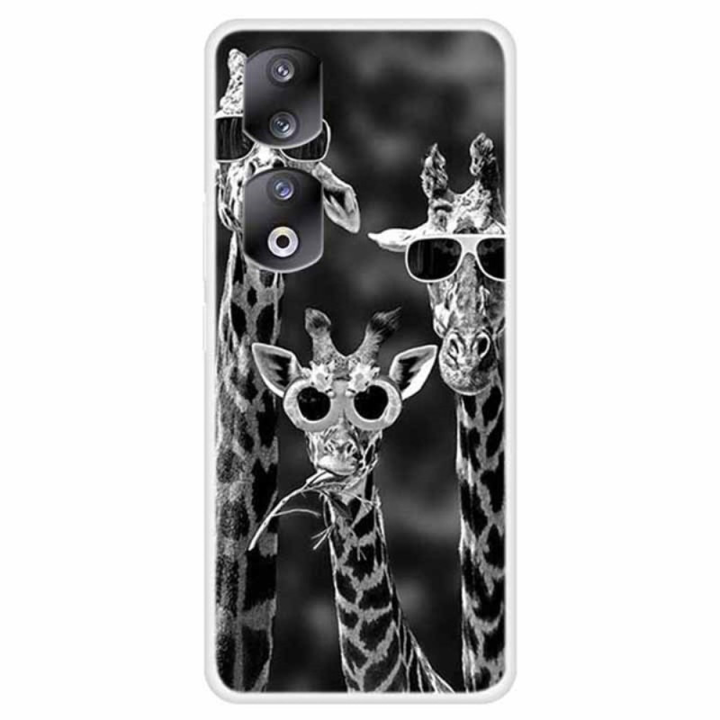 Coque Honor 90 Pro Girafes à Lunettes de Soleil