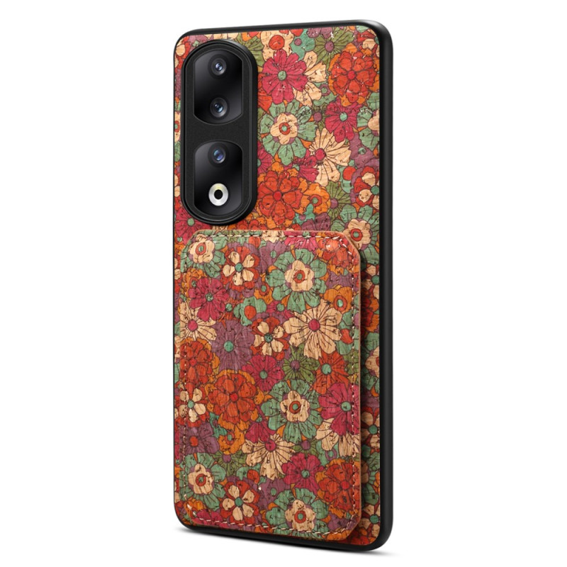 Coque Honor 90 Pro Florale Porte-Cartes Intégré