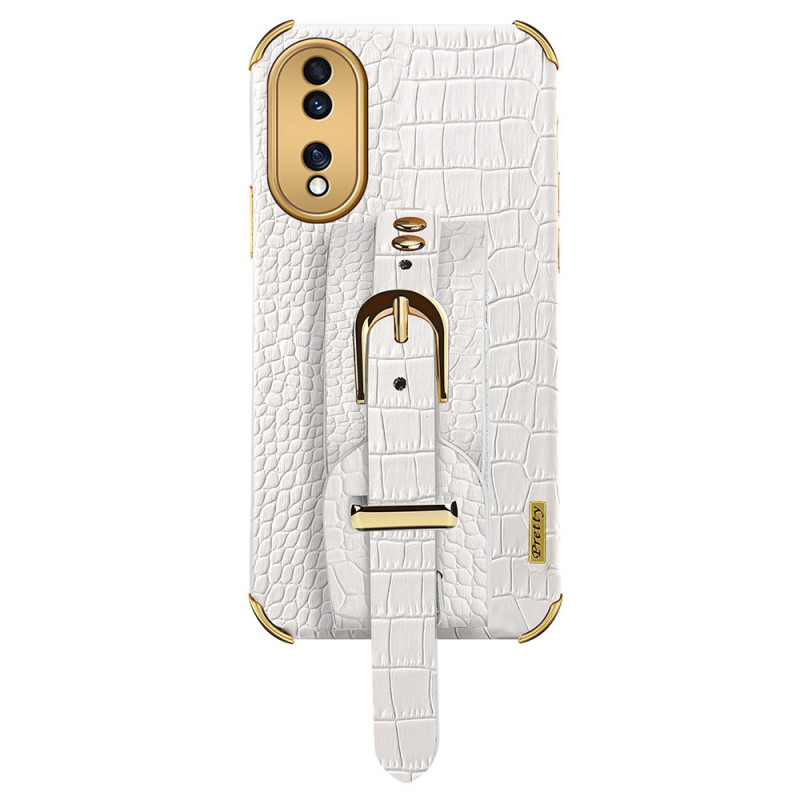 Coque Honor 70 Bracelet-Support Style Crocodile