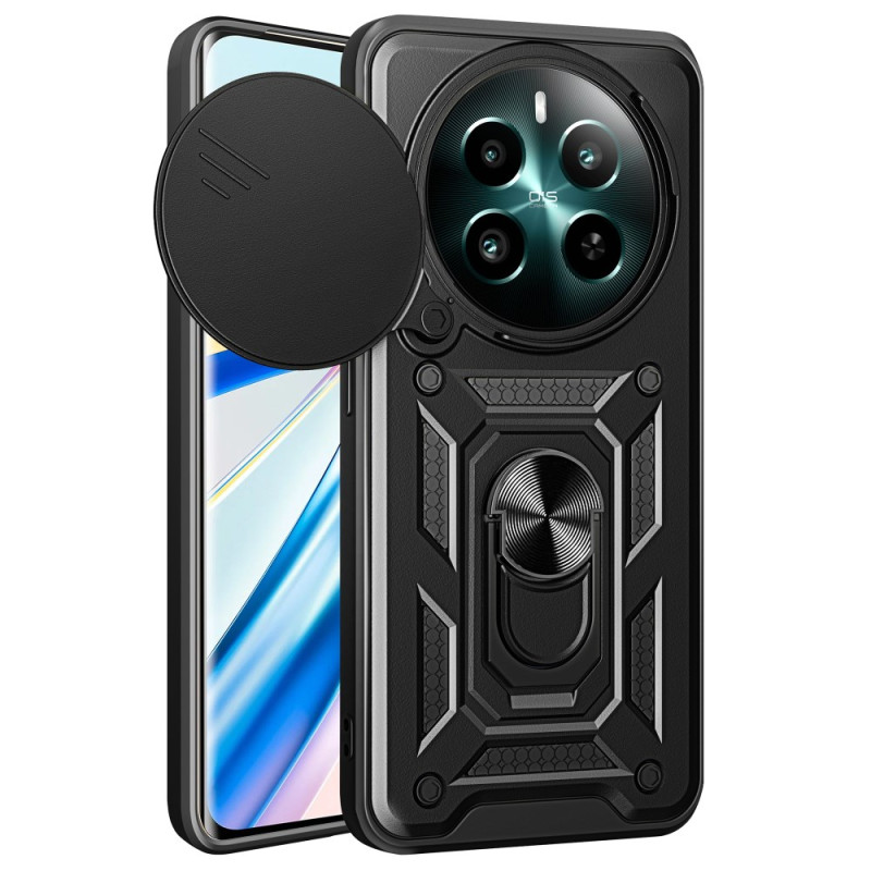 Coque Realme 12 Plus 5G avec Support et Protecteur de Lentille Coulissant