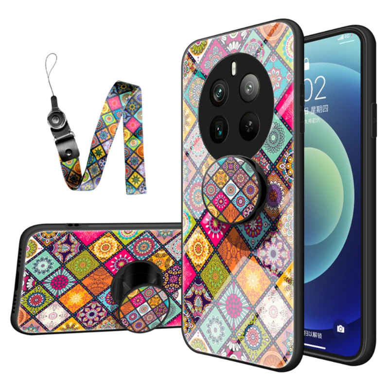 Coque Realme 12 Pro 5G / 12 Pro Plus 5G Patchwork Support et Lanière