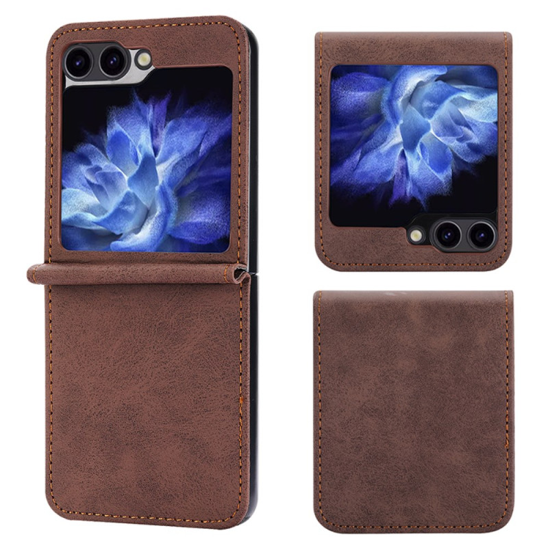 Coque Samsung Galaxy Z Flip 6 Simili Cuir