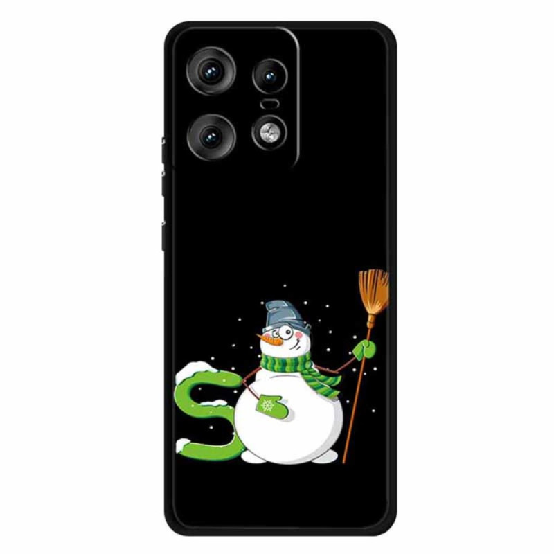 Coque Motorola Edge 50 Pro Bonhomme de Neige