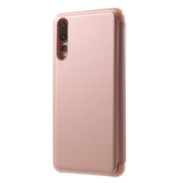 Flip Cover Huawei P20 Pro Miroir et Effet Cuir