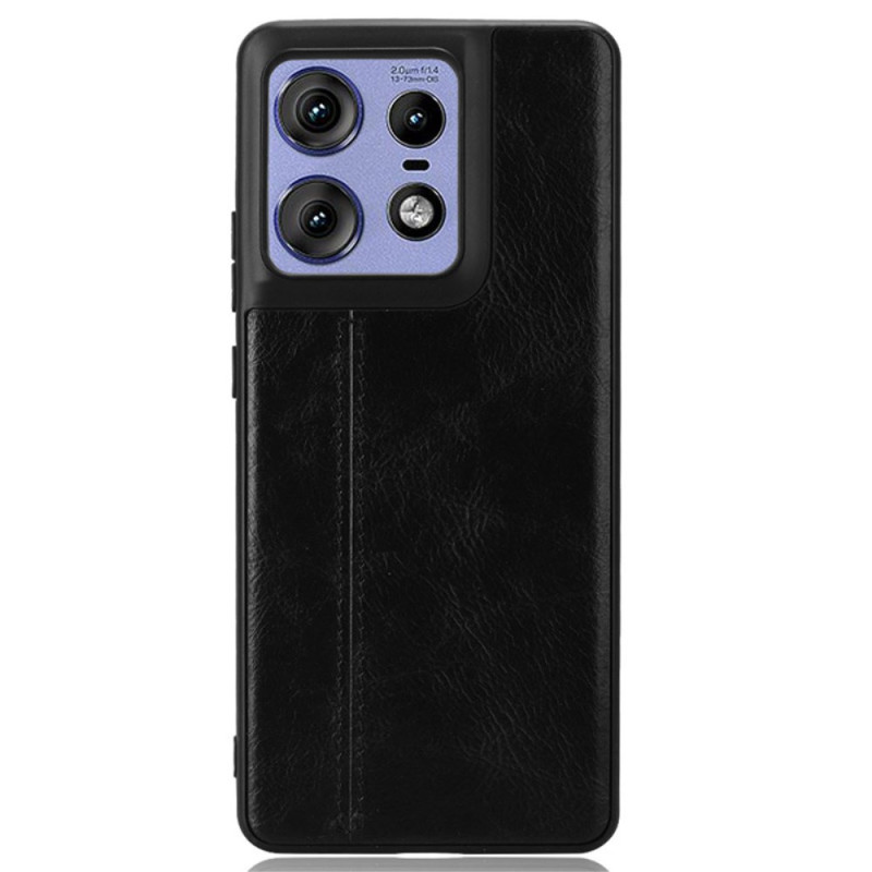 Coque Motorola Edge 50 Pro Effet Cuir Couture