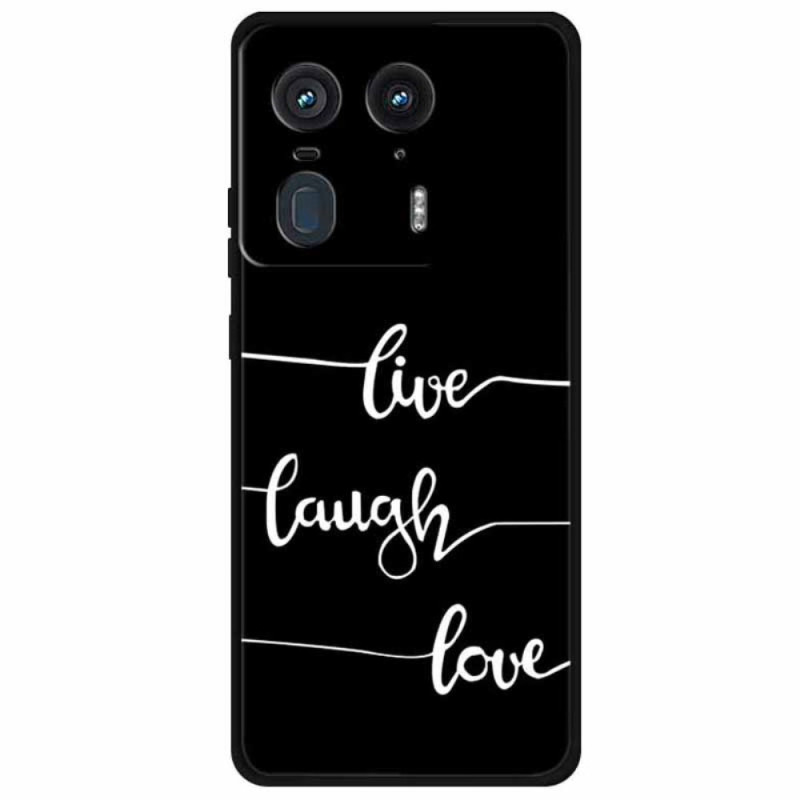 Coque Motorola Edge 50 Ultra LIve Laugh Love