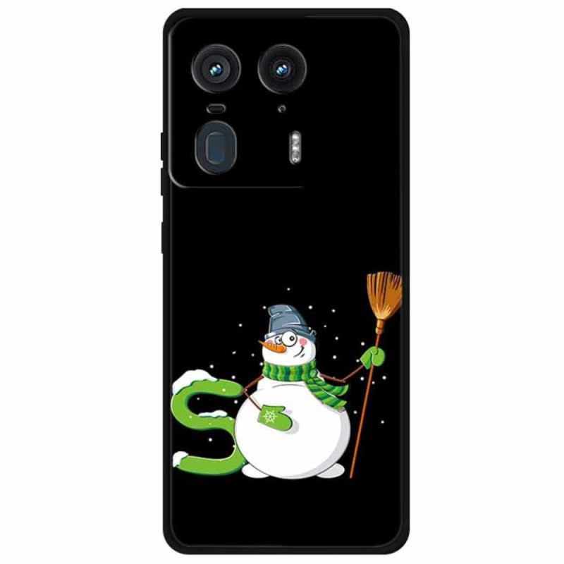 Coque Motorola Edge 50 Ultra Bonhomme de Neige