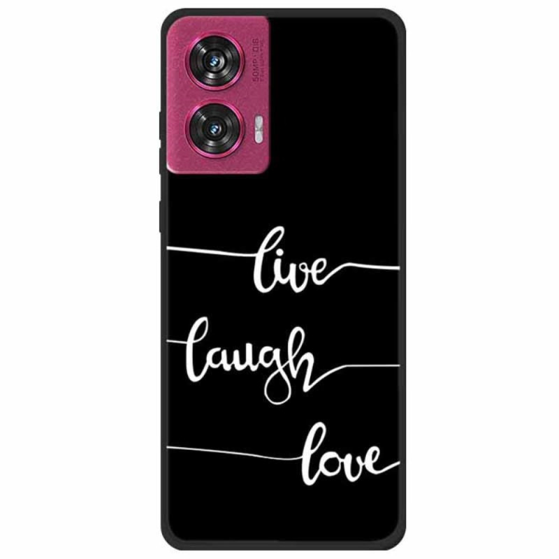 Coque Motorola Edge 50 Fusion Live Laugh Love