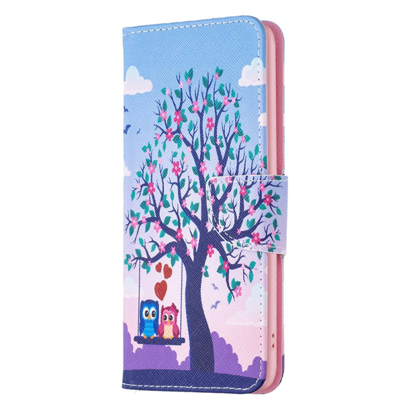 Housse iPhone 16 Couple de Hiboux sur l'Arbre