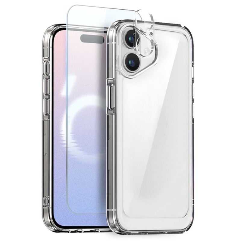 Coque iPhone 16  Protection d'Écran et Film d'Objectif Inclus