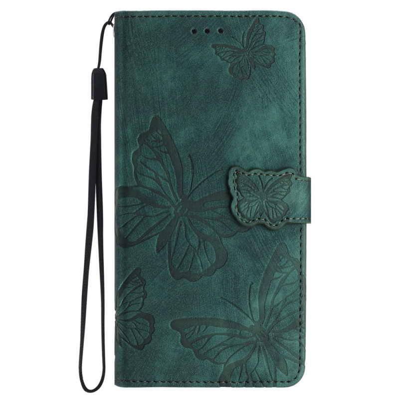 Housse iPhone 16 Portefeuille Motif Papillons