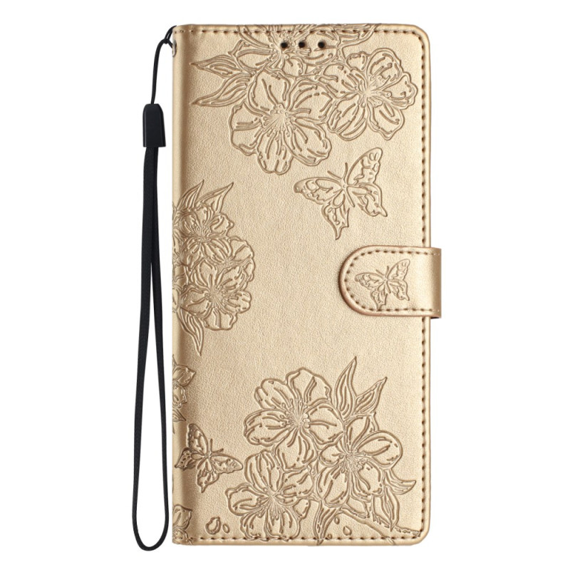 Housse iPhone 16 Motif Papillons et Fleurs