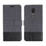 Housse OnePlus 6 Muxma Tissu et Effet Cuir