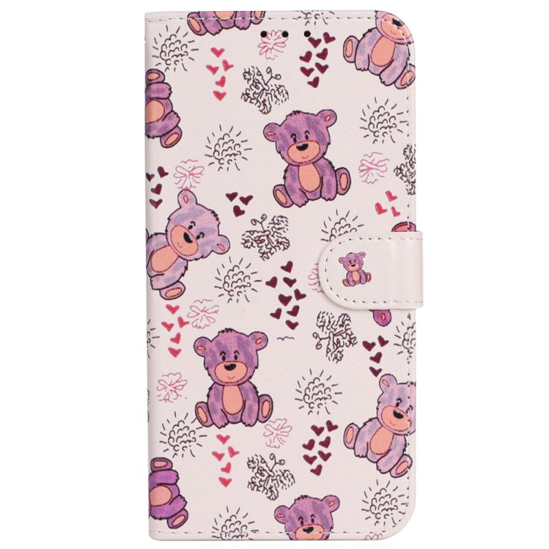 Housse iPhone 16 Plus Motif d'Ours à Lanière