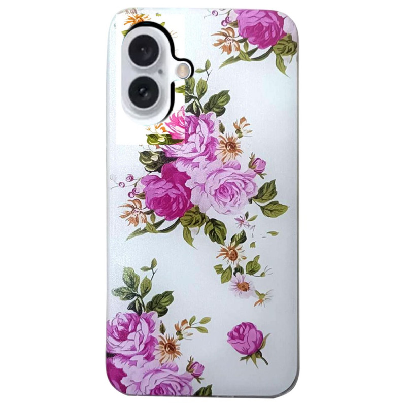 Coque iPhone 16 Plus Fleurs Roses