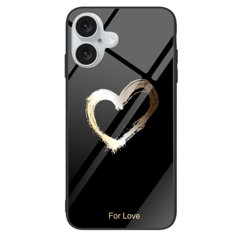 Coque iPhone 16 Plus For Love Noir