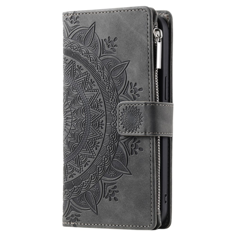 Housse iPhone 16 Plus, Portefeuille Mandala