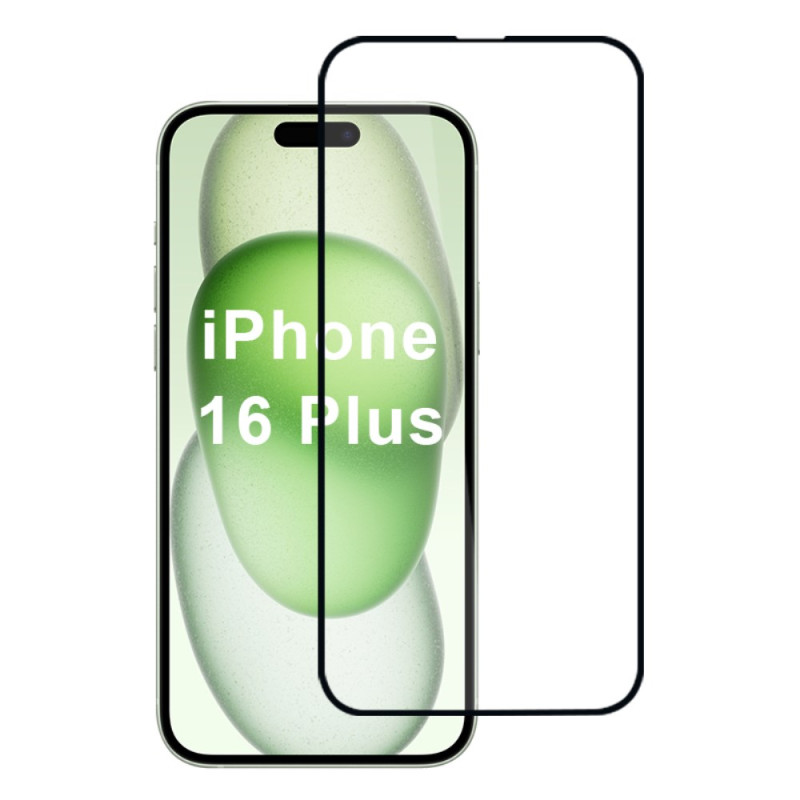 Protection en Verre Trempé Intégrale pour Écran iPhone 16 Plus