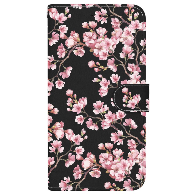 Housse iPhone 16 Pro Fleurs de Prunier à Lanière