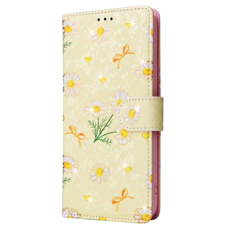 Housse iPhone 16 Pro Portefeuille Bloqueur RFID Floral