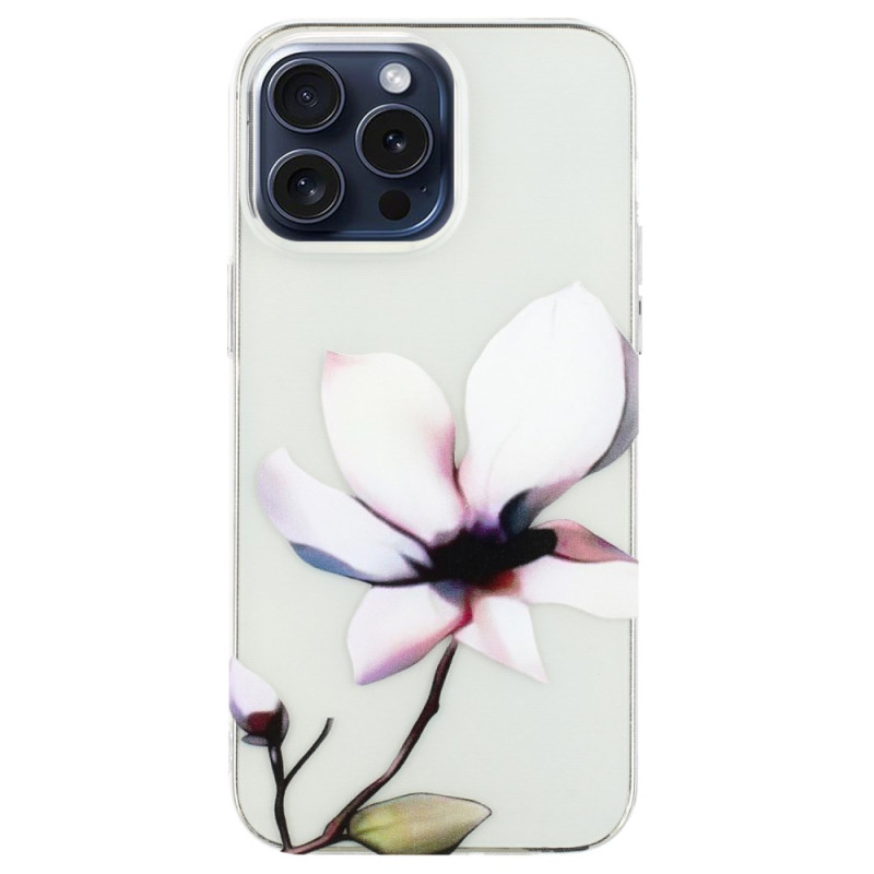 Coque iPhone 16 Pro Fleur Blanche