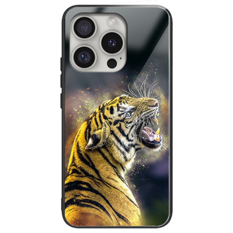 Coque iPhone 16 Pro Verre Trempé Tigre Rugissant