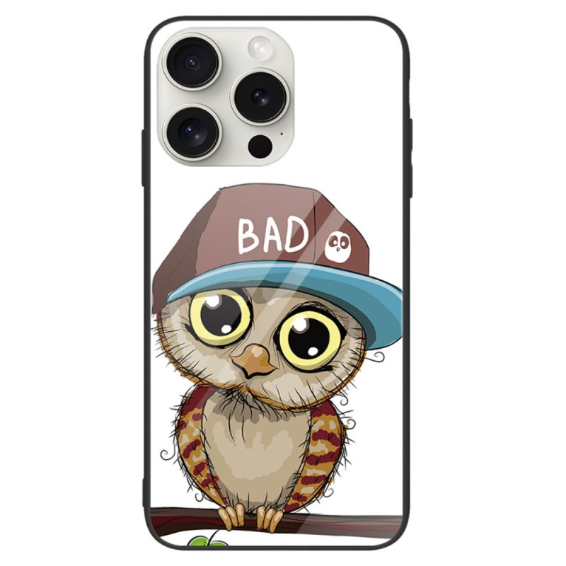 Coque iPhone 16 Pro Verre Trempé Bad Hibou