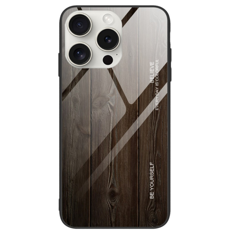 Coque iPhone 16 Pro Verre Trempé Fibre Bois