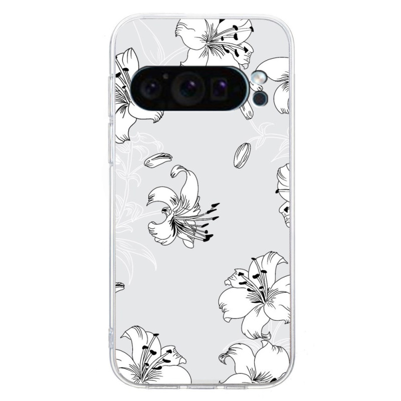 Coque Google Pixel 9 Fleurs Blanches