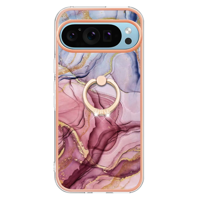 Coque  Google Pixel 9 / Pixel 9 Pro Anneau-Support Marbrée