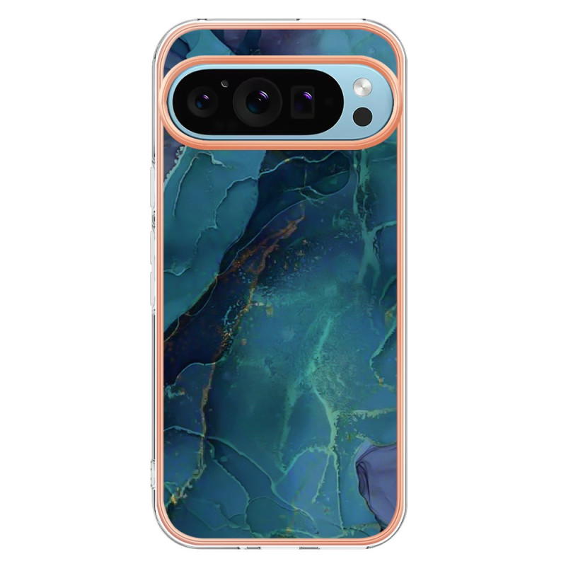 Coque Google Pixel 9 / Pixel 9 Pro Anneau-Support Décor Marbre