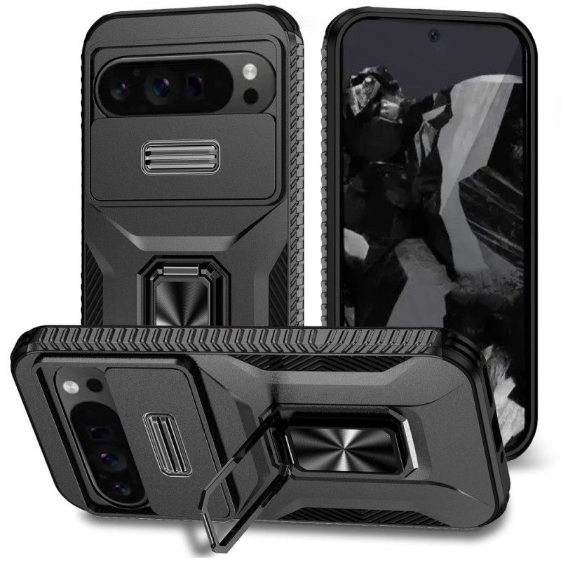 Coque Google Pixel 9 Pro XL Support Annulaire et Protection d'Objectif