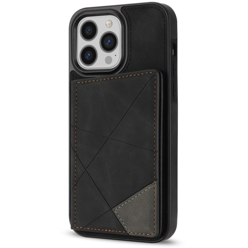 Coque iPhone 16 Pro Porte-Cartes Motif Géométrique