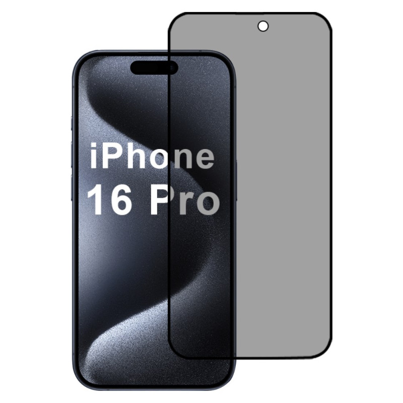 Protection en Verre Trempé Anti-Espion pour Écran iPhone 16 Pro