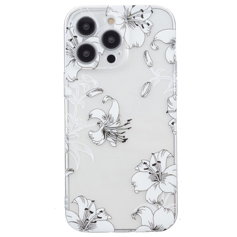 Coque iPhone 16 Pro Max Fleurs Blanches